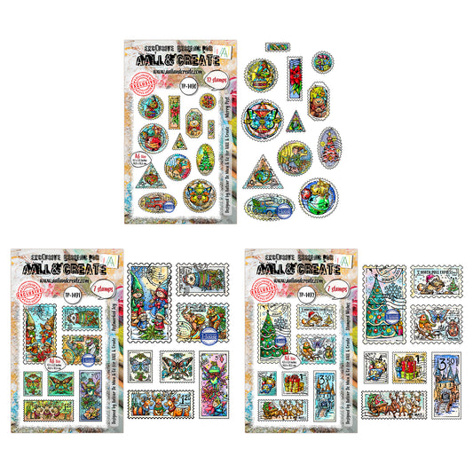Autour de Mwa Merry Wishes Stamp Bundle