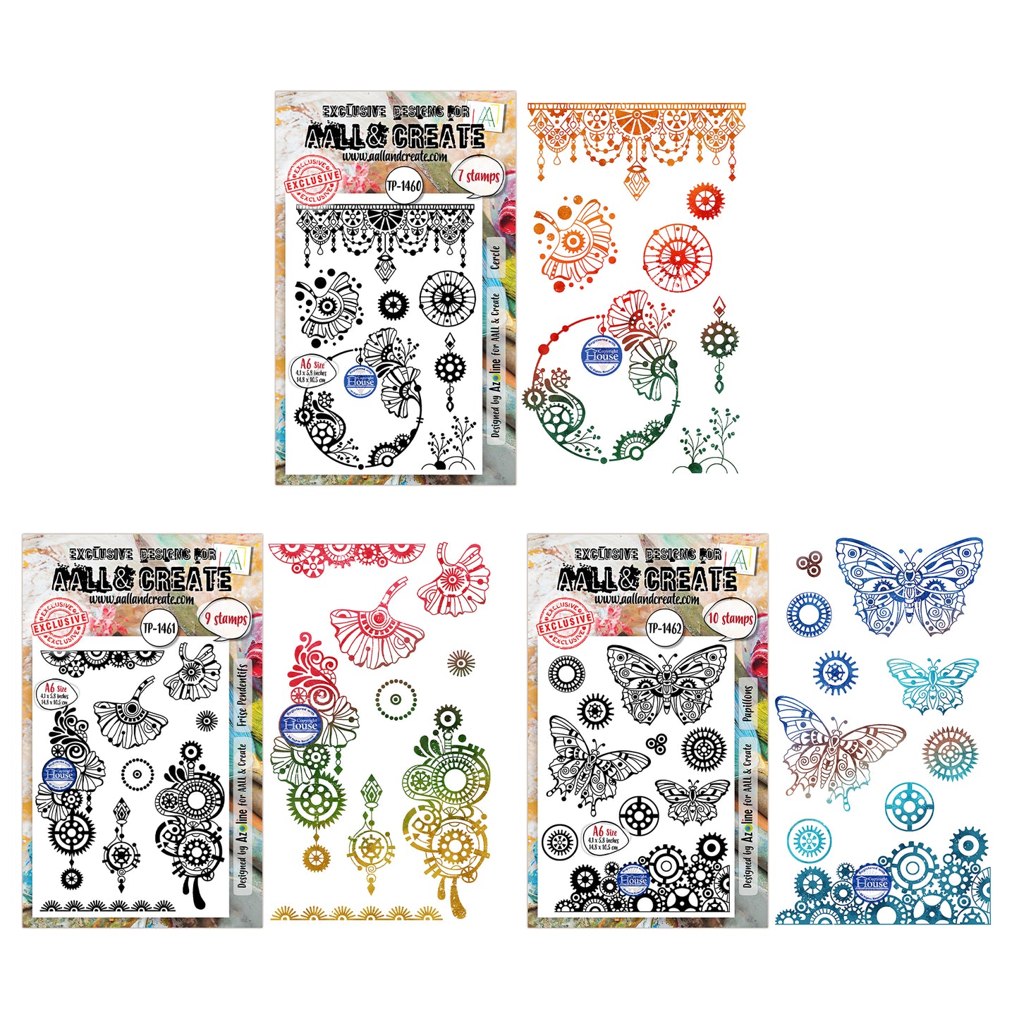 Azoline Cercle De Couleurs Stamp Bundle