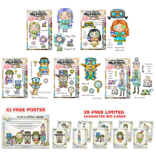 Janet Klein Steam & Wonder Stamps Bundle