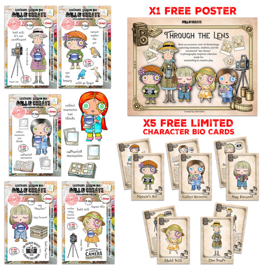 Janet Klein Through the Lens Stamps Bundle - Ship from 16th April