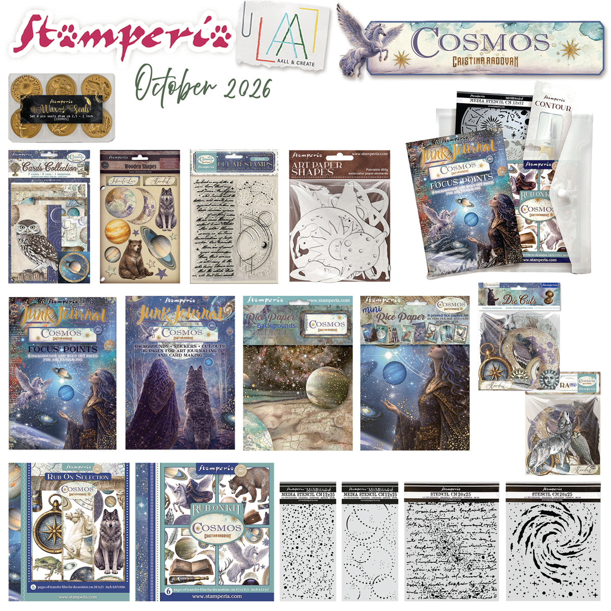 Stamperia Cosmos Complete Collection (Save £21) Preorder*