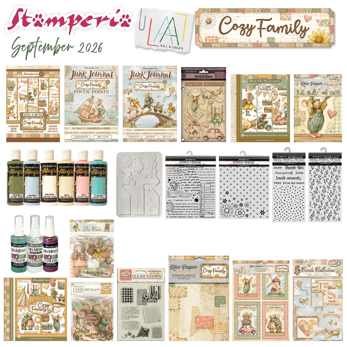 Stamperia Cozy Family Complete Bundle (Save £20)