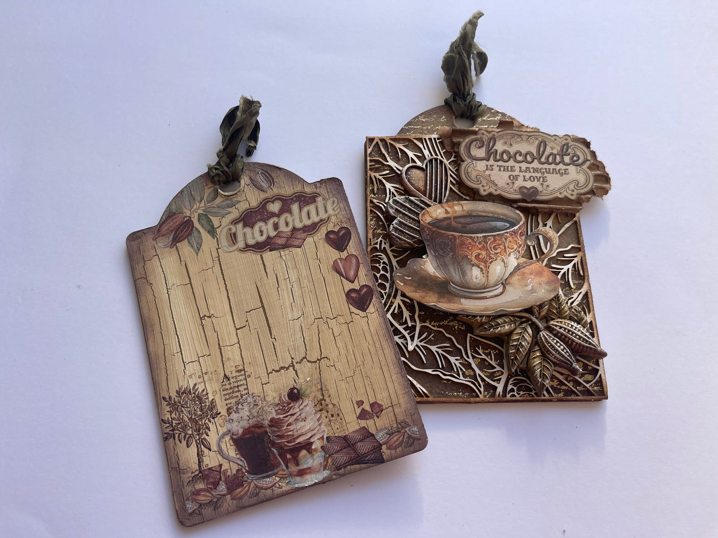 Stamperia 14x14 cm Decorative Chips Coffee And Chocolate Creativity Energy