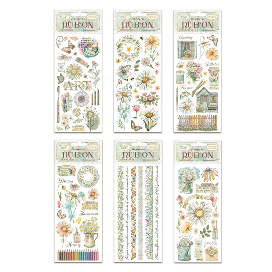 Stamperia Daisy Art Rub-On Bundle