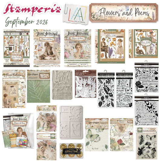 Stamperia Flowers and Poems Complete Bundle (Save £30) ~ ship from 25th Sep
