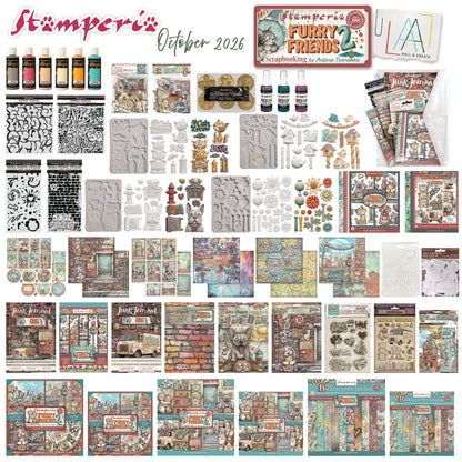 Stamperia Furry Friends 2 Complete Collection (Save £30) Preorder*