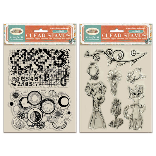 Stamperia Furry Friends Clear Stamp Bundle