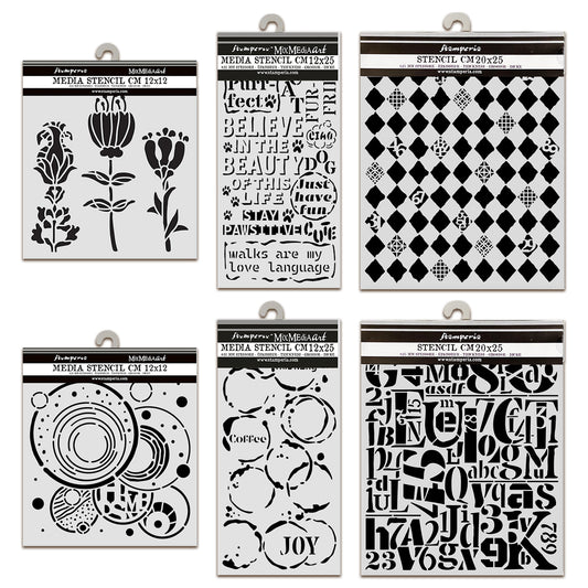 Stamperia Furry Friends Thick Stencil Bundle