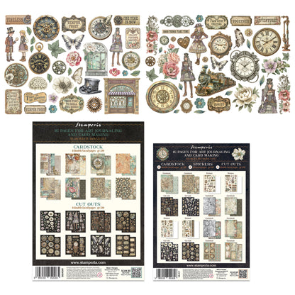 Stamperia Gardens of Time Ephemera & Die Cuts & Junk Journal Bundle