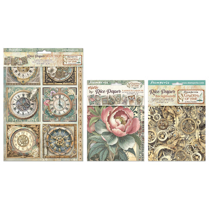 Stamperia Gardens of Time Rice Paper Bundle