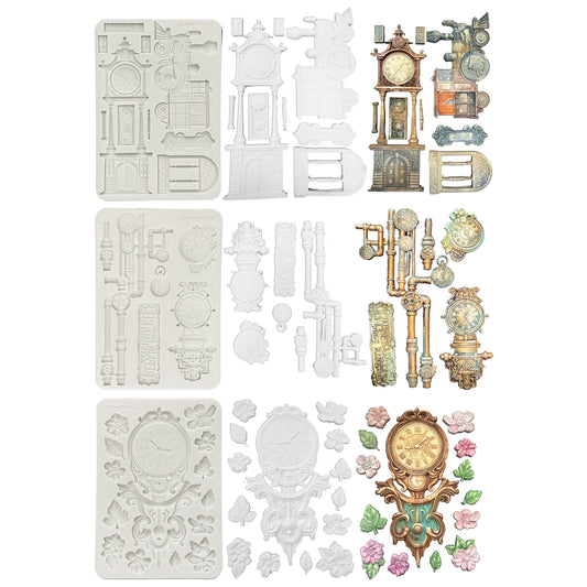 Stamperia Gardens of Time Silicon Mould Bundle