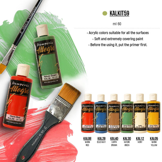 Stamperia Hidden Grove Allegro Paint Kit (6pcs)