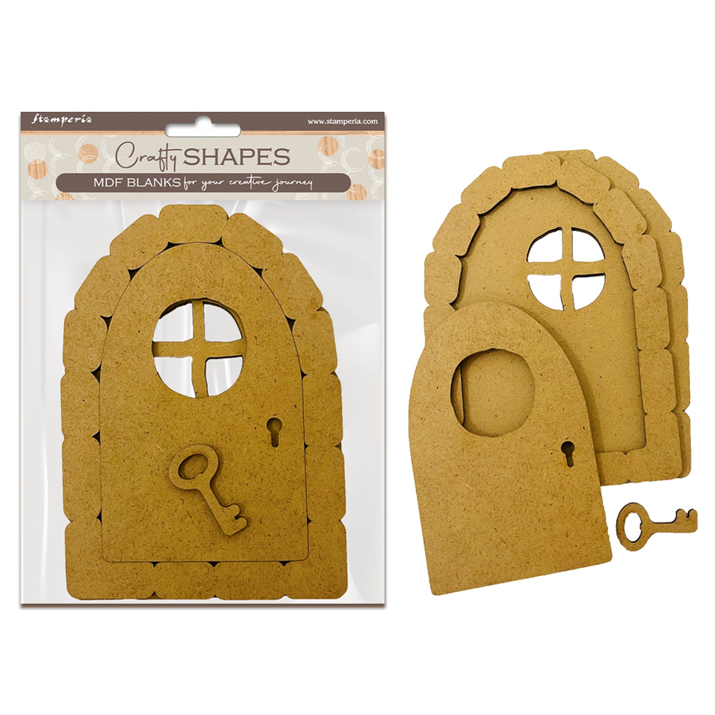 Stamperia Hidden Grove MDF Crafty Shapes Blanks Door (4pcs)