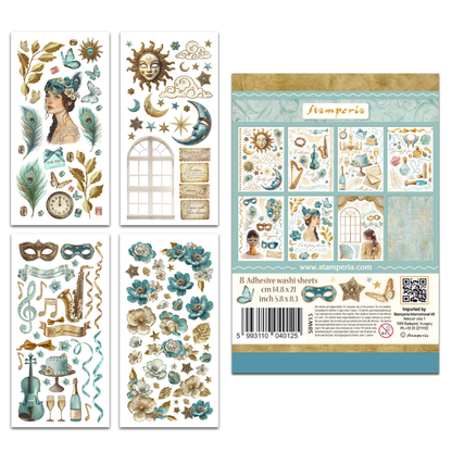 Stamperia Masquerade Washi & Paper Cut Outs Bundle