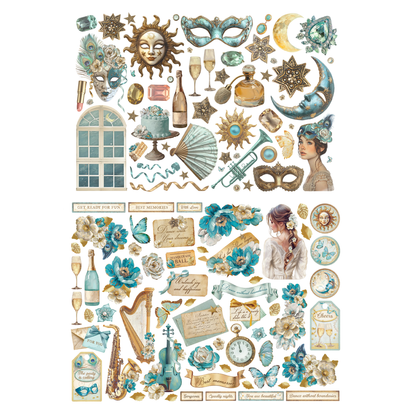 Stamperia Masquerade Ephemera & Die Cuts Bundle