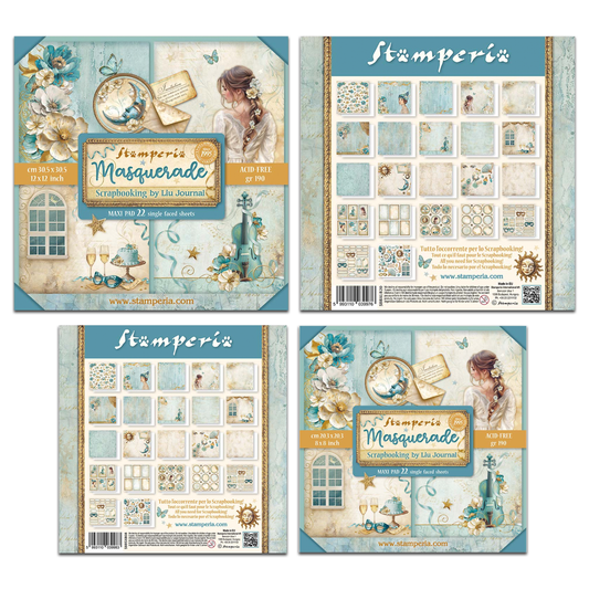 Stamperia Masquerade Paper Pack Maxi Bundle