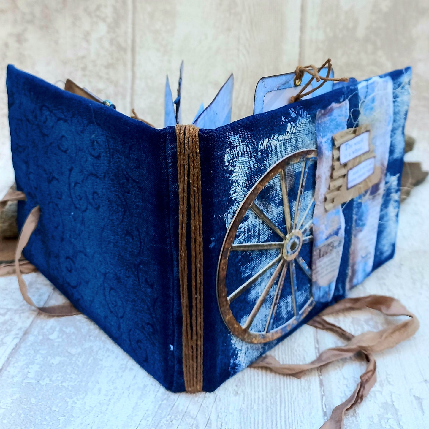 Stamperia A5 Coloured Shape Blue Land