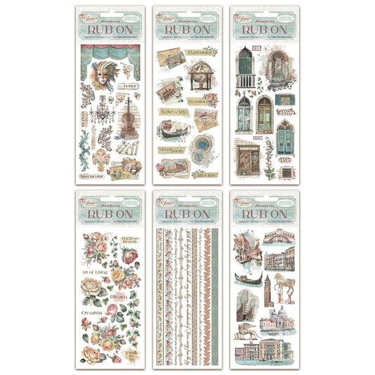 Stamperia Venice City of Art Rub-Ons Bundle