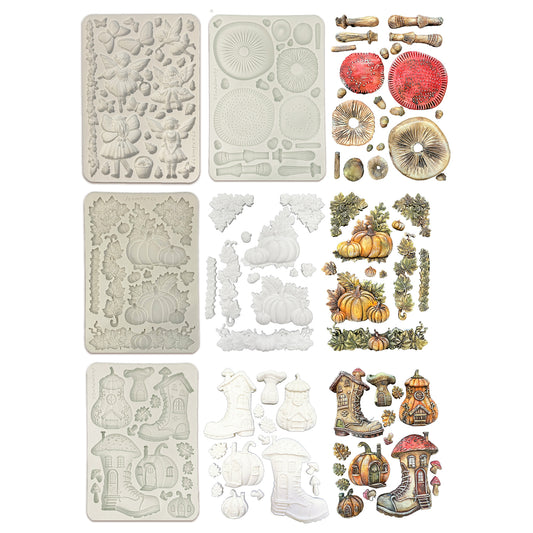 Stamperia Whispering Woods A5 Silicon Mould Bundle