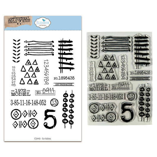 Elizabeth Craft Designs Hello You! Stamps Scribbles