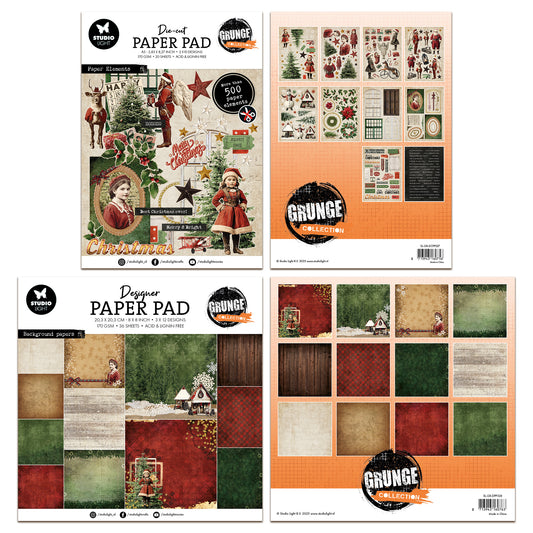 Studio Light Grunge - Christmas 2025 Paper Bundle