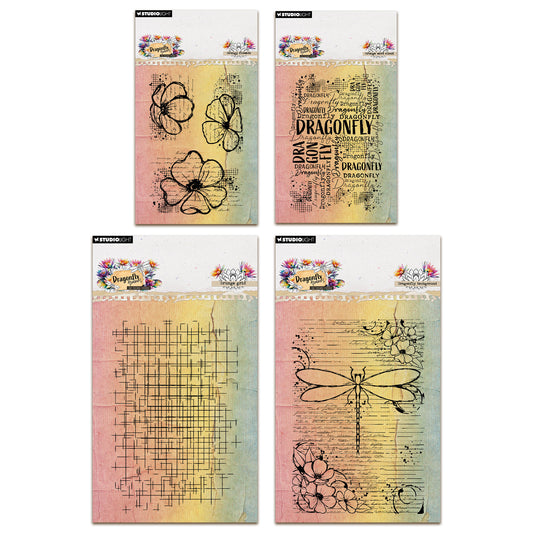 Studio Light Hazel Eaton Dragonfly Dreams - Clear Stamp Bundle