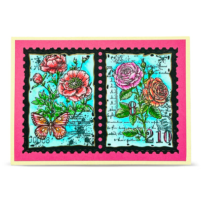 #1251 - A6 Stamp Set - Rosey Daze