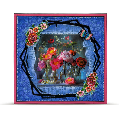 #MT-128 - Washi Tape - Jarred Blooms (Layer-It-Up!)