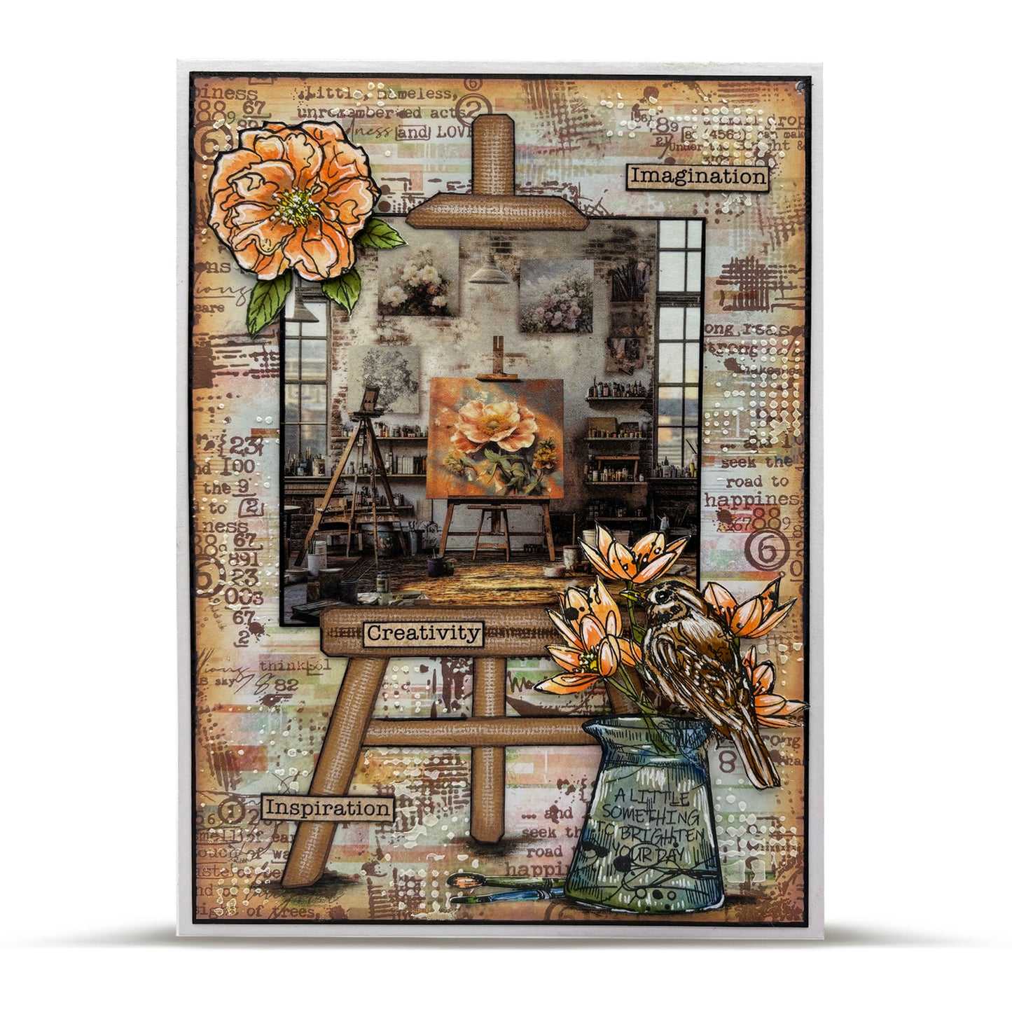 #1261 - A7 Stamp Set - Stained Geometry