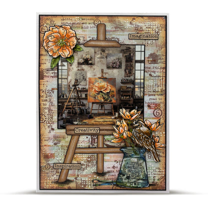 #1261 - A7 Stamp Set - Stained Geometry