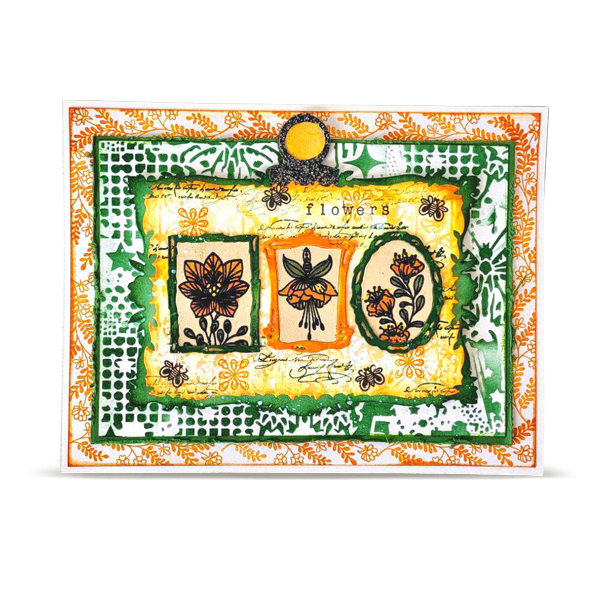 PC-280 - 6x6 (inch) Stencil - Encoded Stars