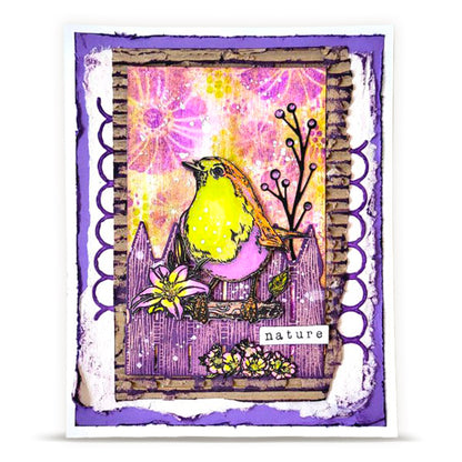 PC-277 - 6x6 (inch) Stencil - Coquelicots Jolis