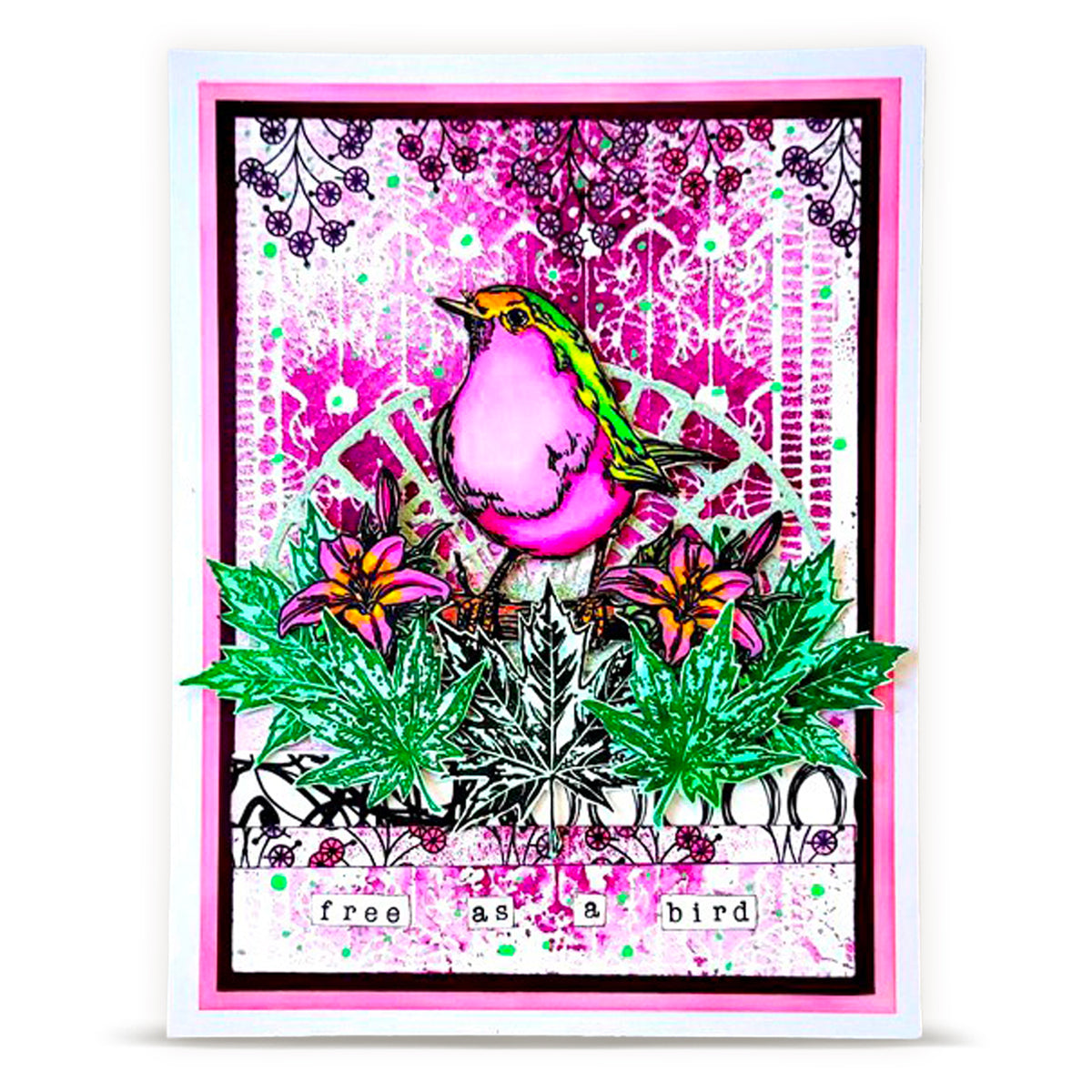 TP-1344 - A6 Stamp Set - Unbe-leaf-able