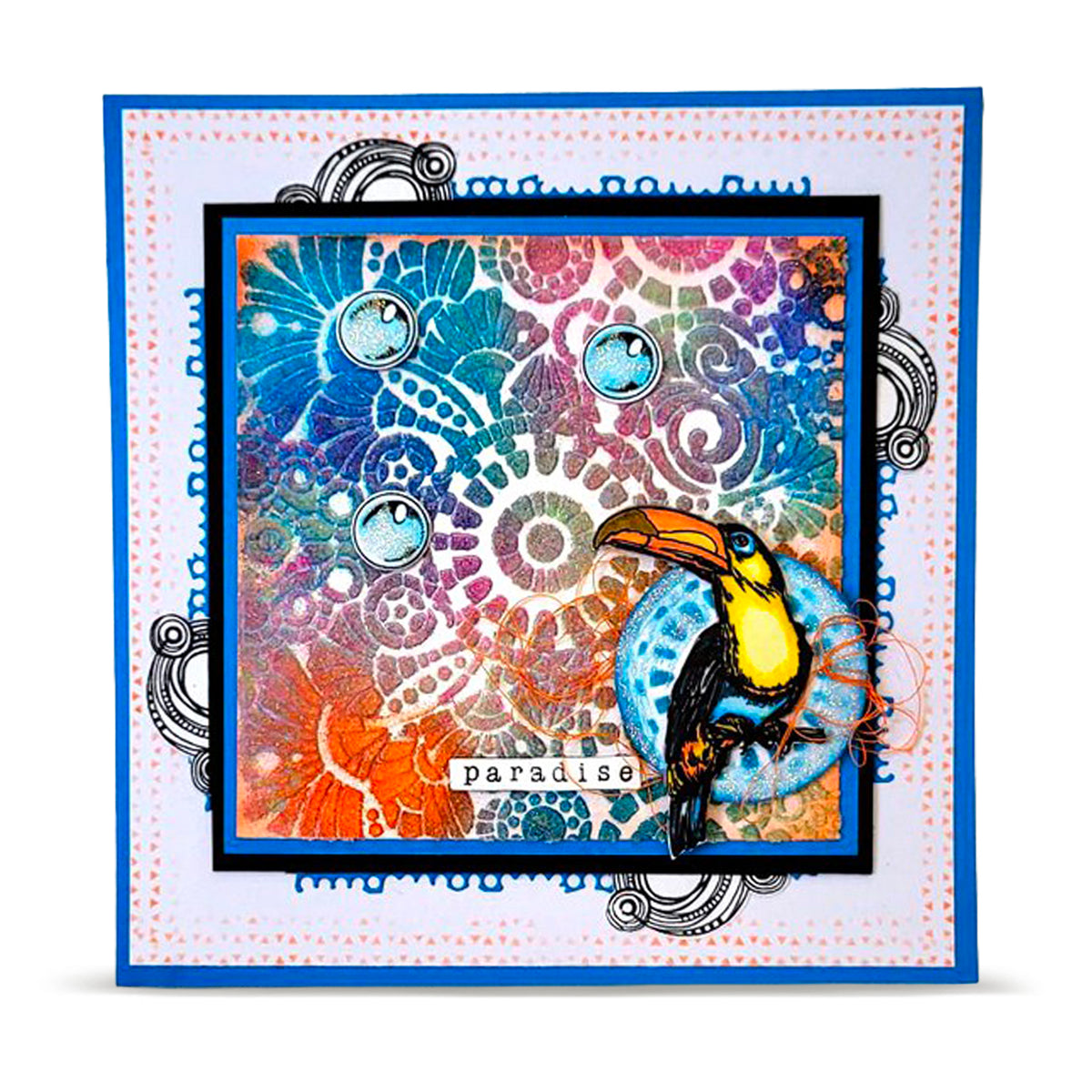 PC-273 - 6x6 (inch) Stencil - Comme Une Verrière
