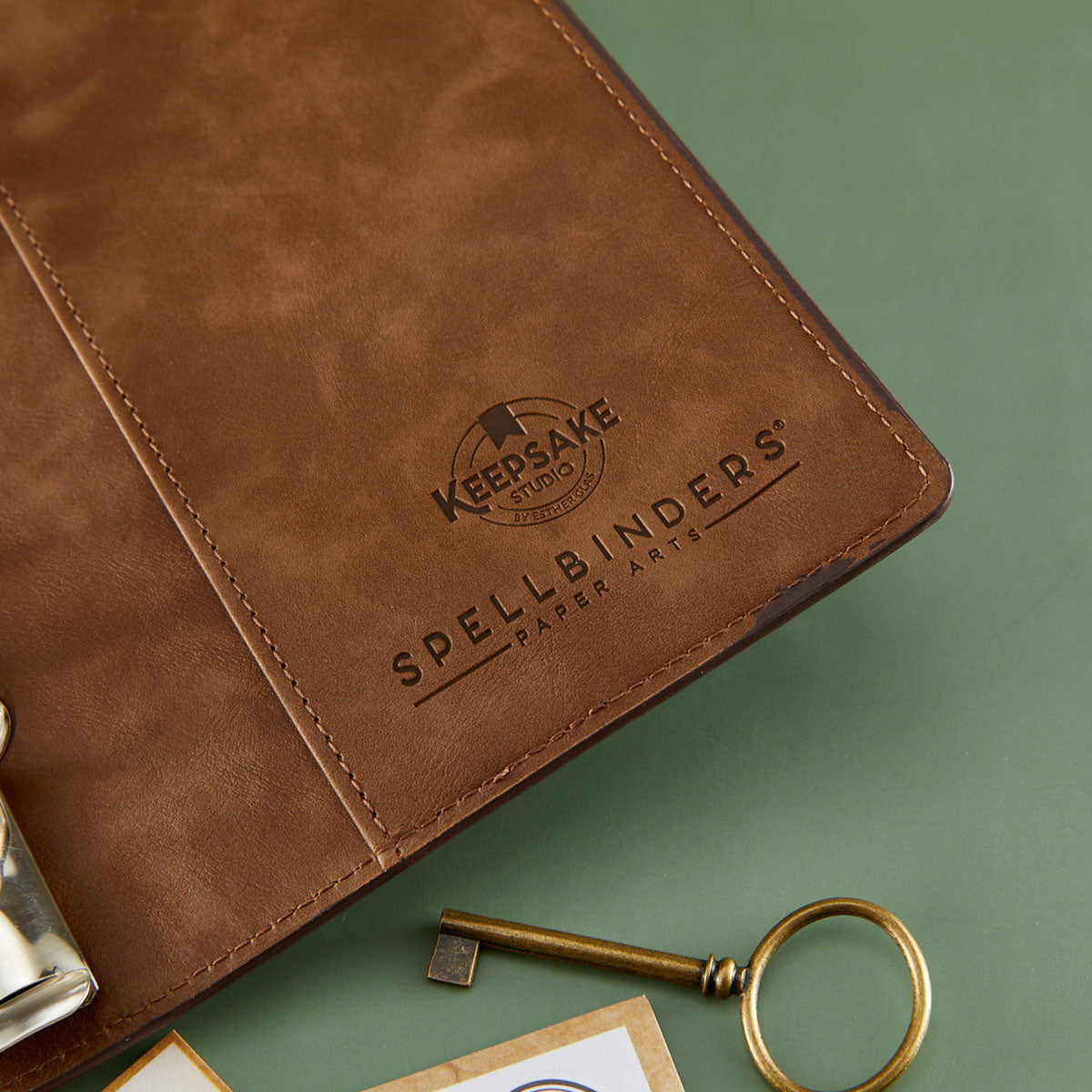 Spellbinders Turn the Page Dark Roast Binder by Esther Glas