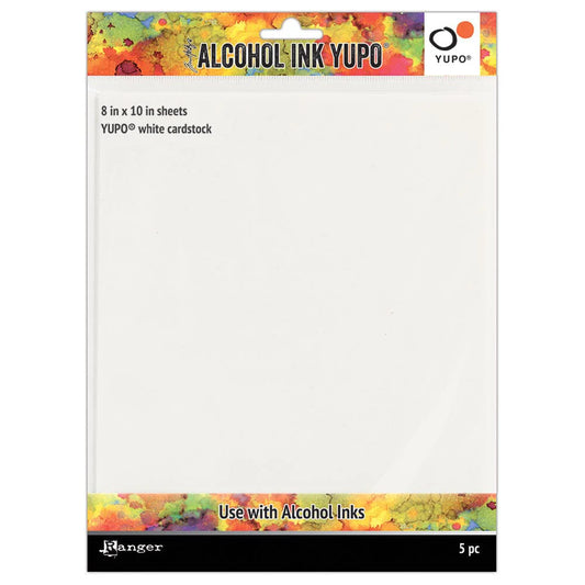Ranger Tim Holtz® Alcohol Ink Yupo® Cardstock 8 x 10, 5pcs