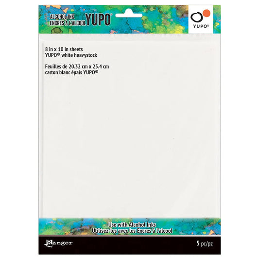 Ranger Tim Holtz® Alcohol Ink Yupo® Heavystock 8 x 10, 5pcs