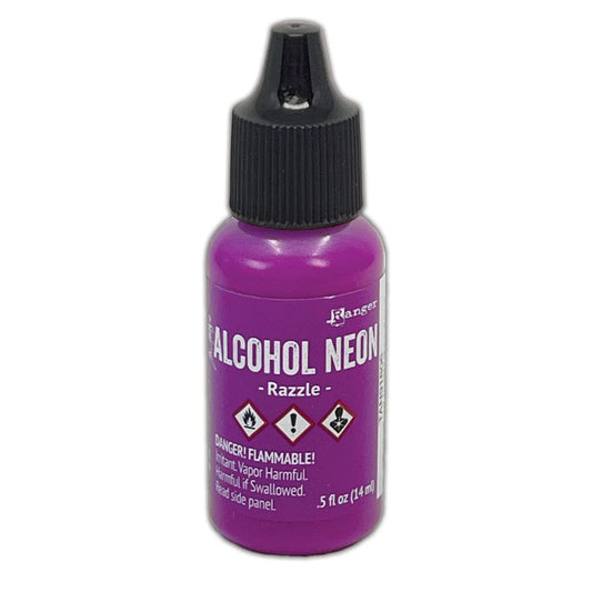 Ranger Tim Holtz® Alcohol Neon - Razzle 0.5 fl oz