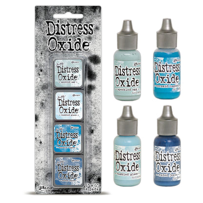 Ranger Tim Holtz Distress® Mini Oxide Ink Pads Kit #10 with Reinkers