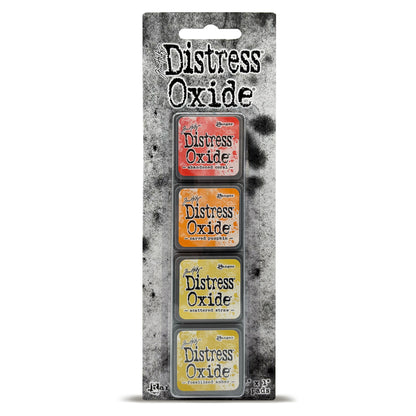 Ranger Tim Holtz Distress® Mini Oxide Ink Pads - Kits 13-18 with 2 Storage Tins & 3 Brushes + Free Mini Ink Pad Labels