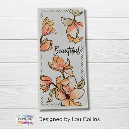 TEXT{ures} Magnolia Halftone Vol II Stamp & Die Set