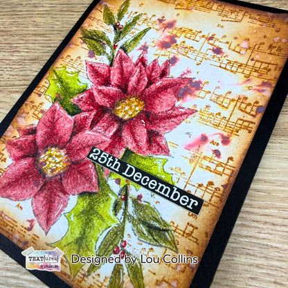 TEXT{ures} Winter in Bloom Music Sheets 5in x 7in Paper Pack