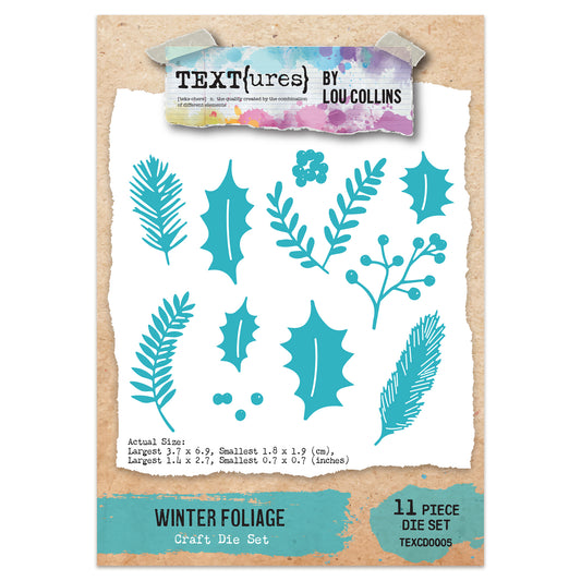 TEXT{ures} Winter Foliage Craft Die Set