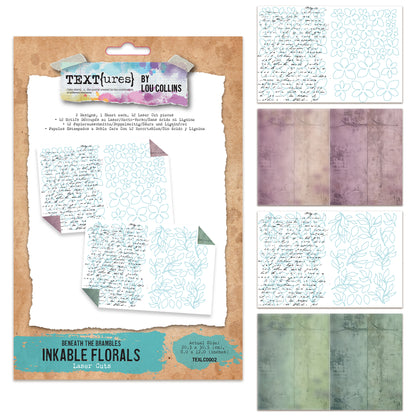 TEXT{ures} Beneath the Brambles Laser Cut Inkable Florals Pack