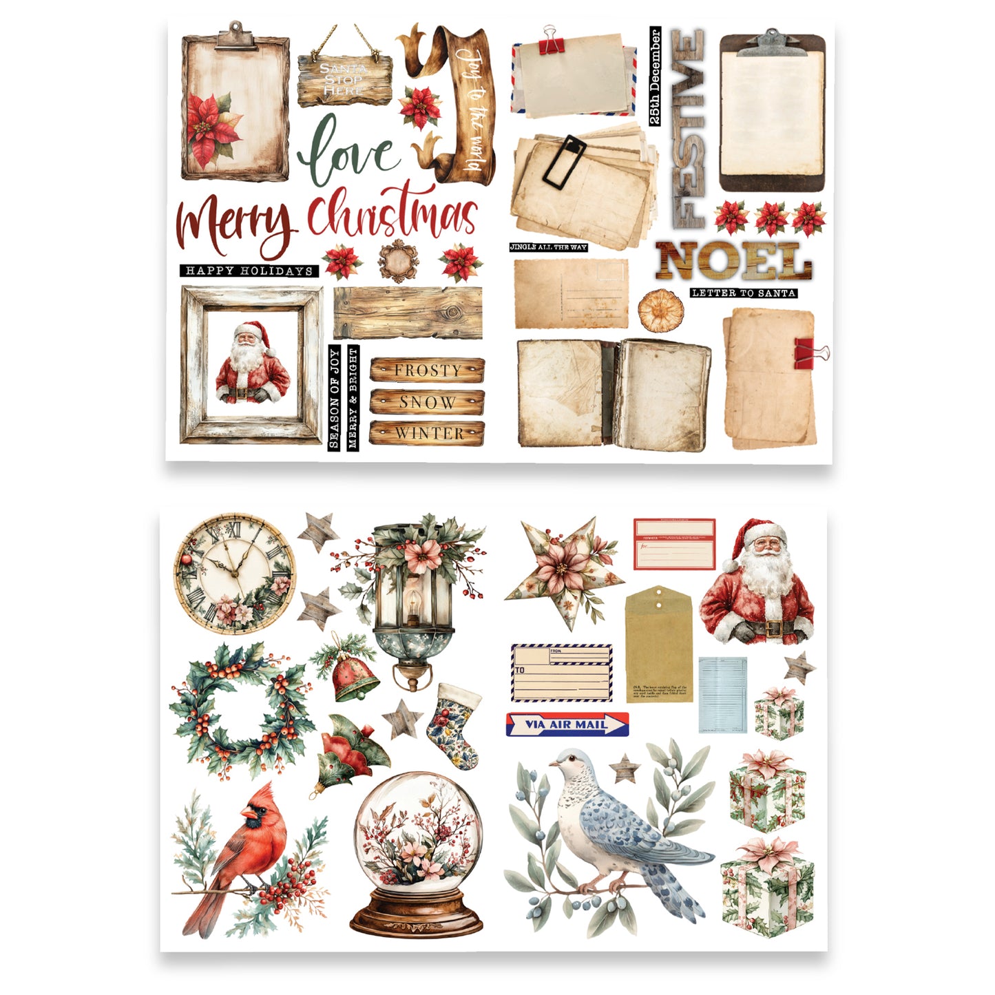 TEXT{ures} Winter in Bloom Wood & Words Laser Cuts