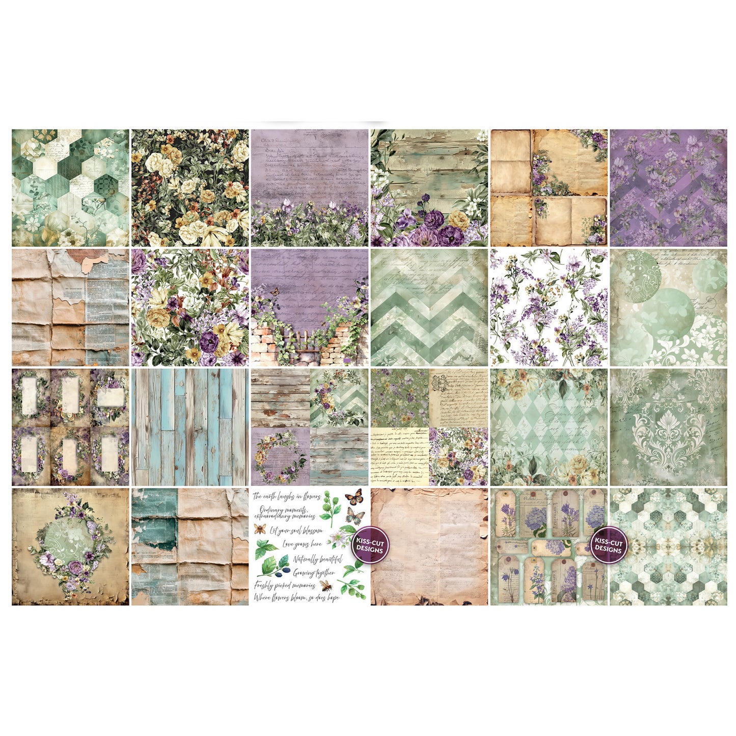TEXT{ures} Beneath the Brambles 8in x 8in Paper Pad