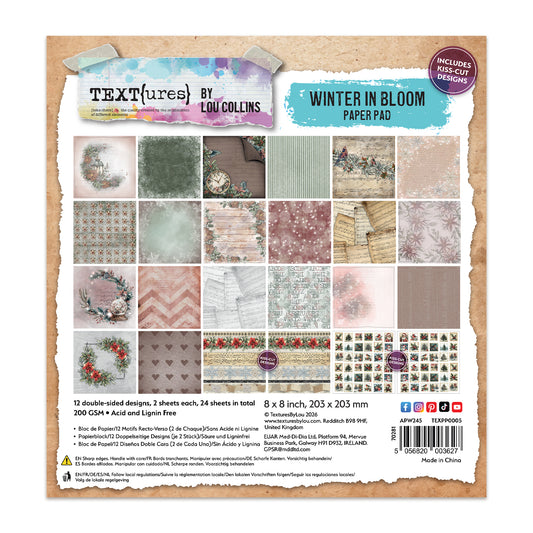 TEXT{ures} Winter in Bloom 8in x 8in Paper Pad