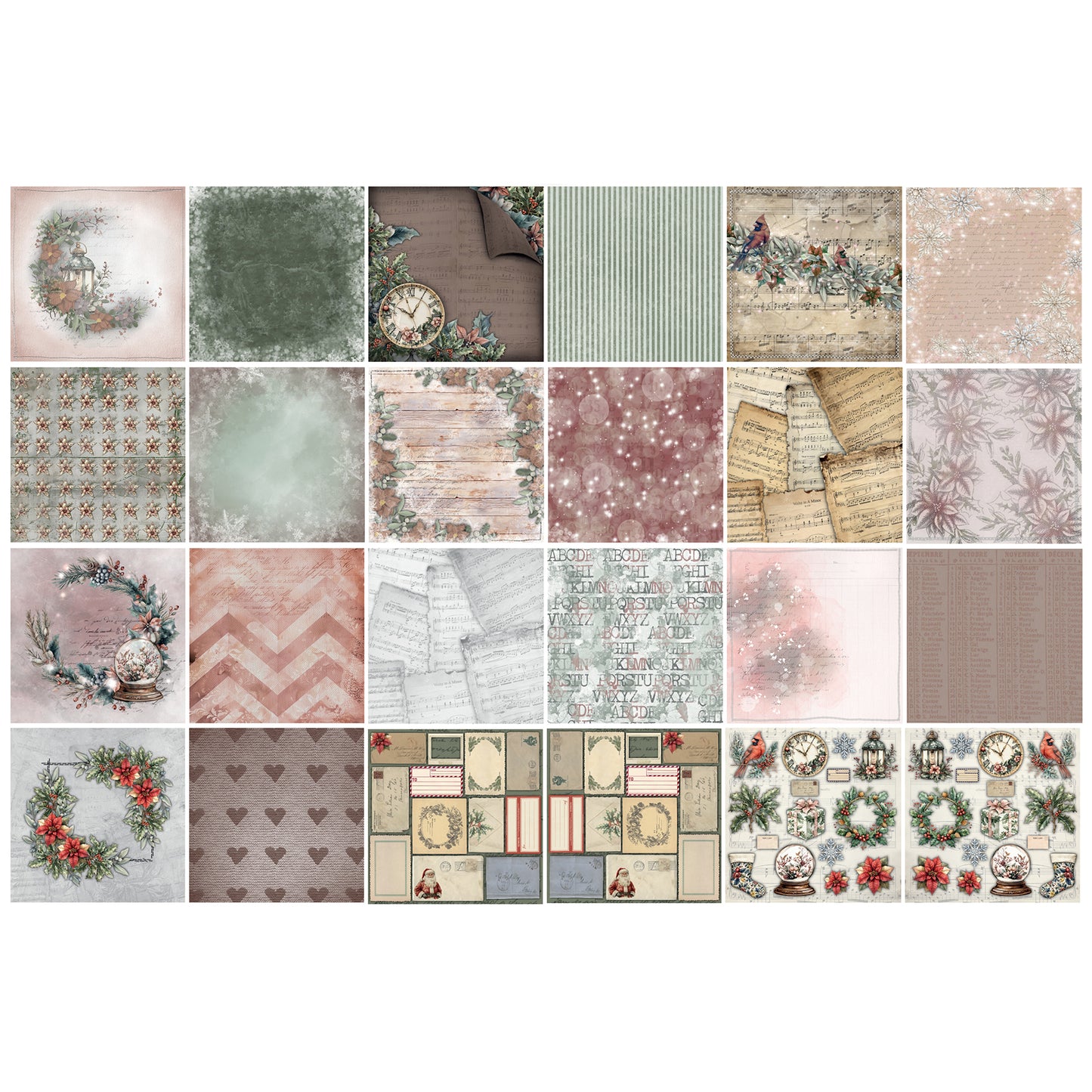 TEXT{ures} Winter in Bloom 8in x 8in Paper Pad