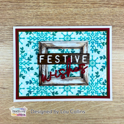TEXT{ures} Winter in Bloom Wood & Words Laser Cuts