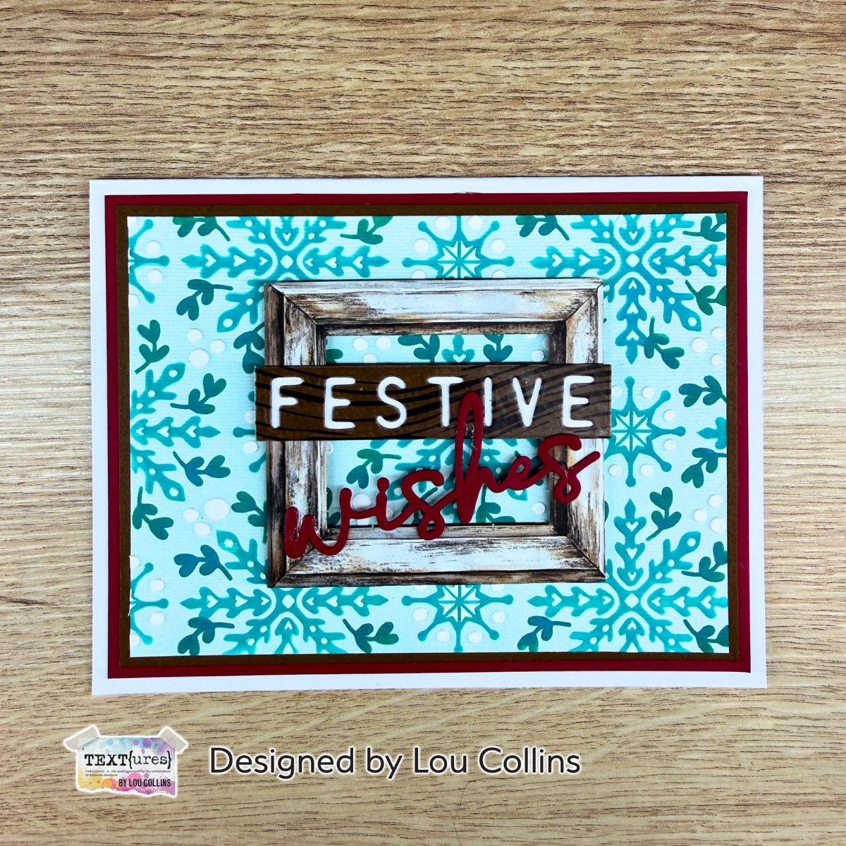 TEXT{ures} Winter in Bloom Snowflakes 4in x 6in Layering Stencil Set
